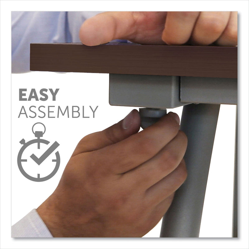 Linea Italia Trento Line Rectangular Desk, 59.13" x 23.63" x 29.5", Cherry