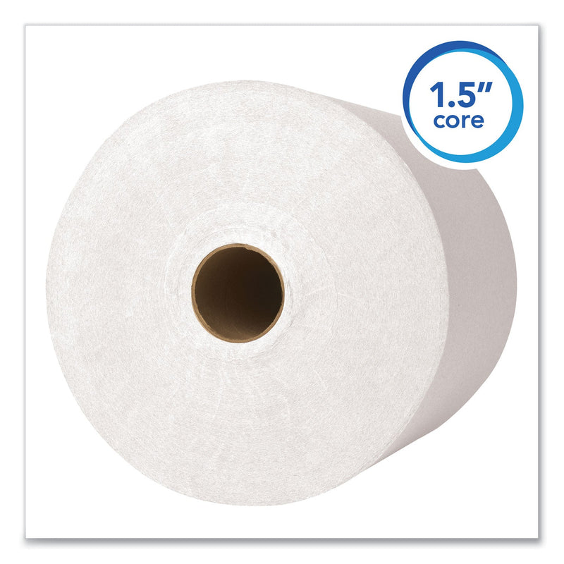 Scott Essential High Capacity Hard Roll Towels for Business, 1.5" Core, 8" x 1,000 ft, Recycled, White, 6/Carton