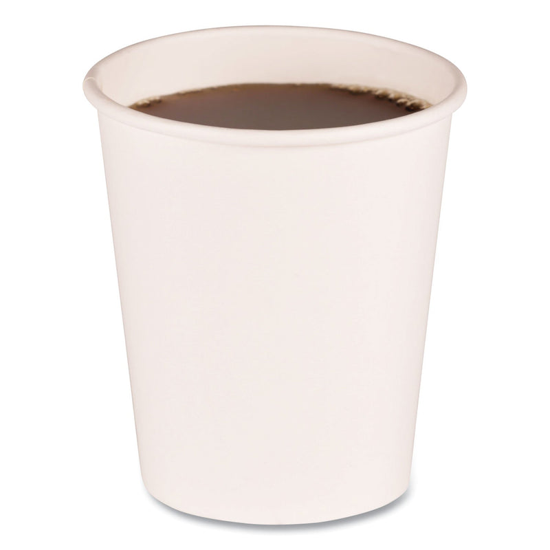 Boardwalk Paper Hot Cups, 8 oz, White, 20 Cups/Sleeve, 50 Sleeves/Carton