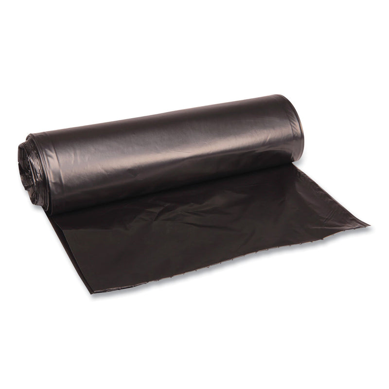 Boardwalk Low Density Repro Can Liners, 33 gal, 1.6 mil, 33" x 39", Black, 10 Bags/Roll, 10 Rolls/Carton