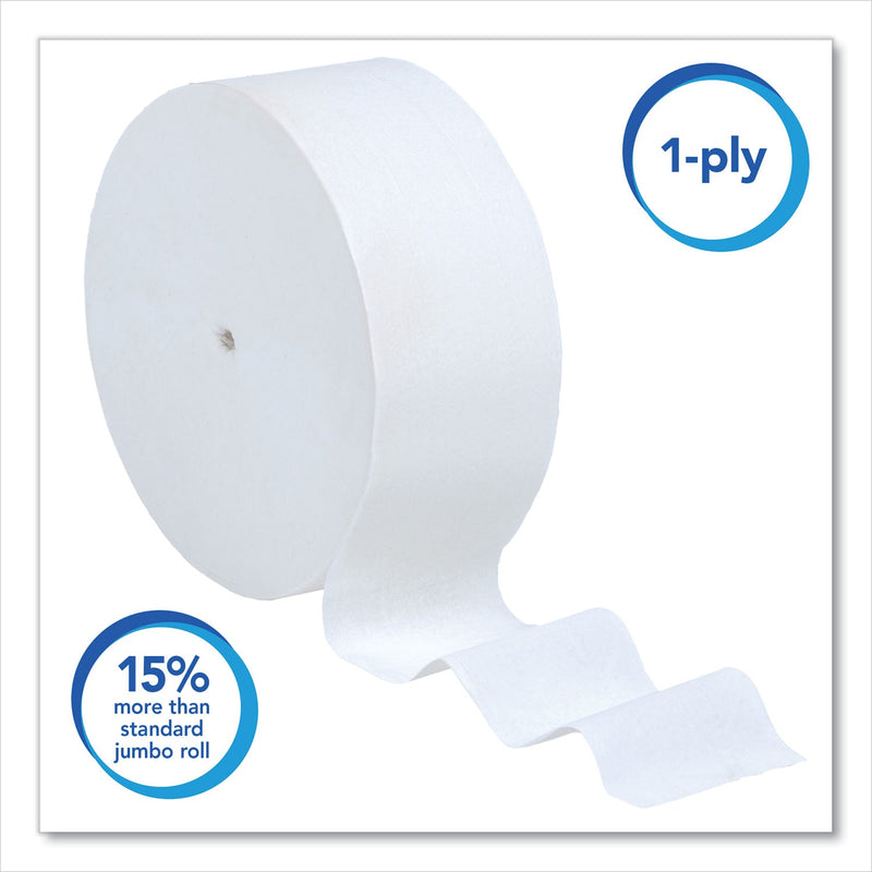 Scott Essential Coreless JRT, Septic Safe, 1-Ply, White, 3.75 x 2,300 ft, 12 Rolls/Carton