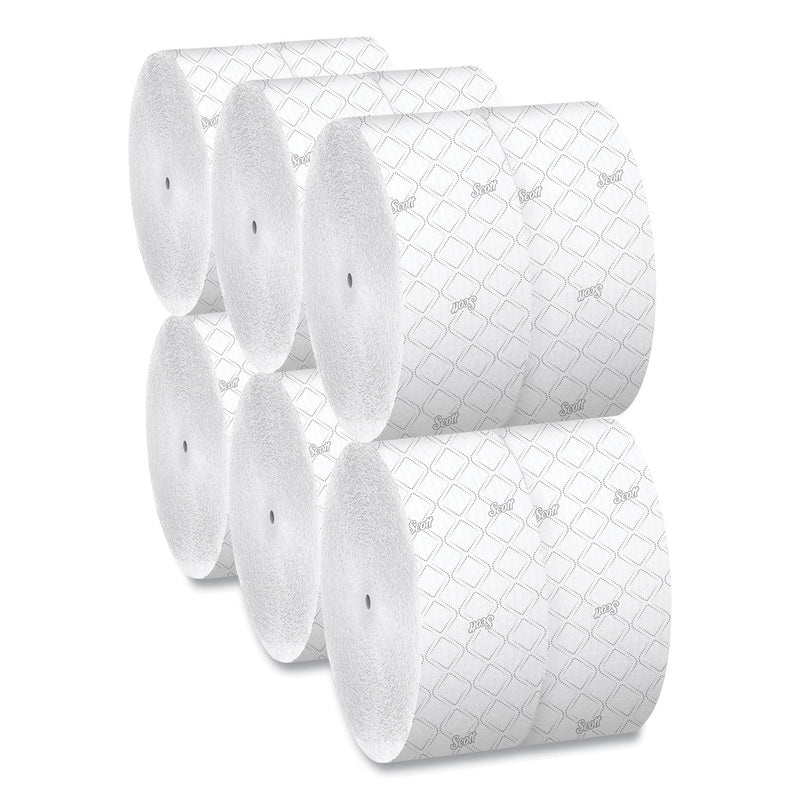Scott Essential Coreless JRT, Septic Safe, 2-Ply, White, 3.75" x 1,150 ft, 12 Rolls/Carton