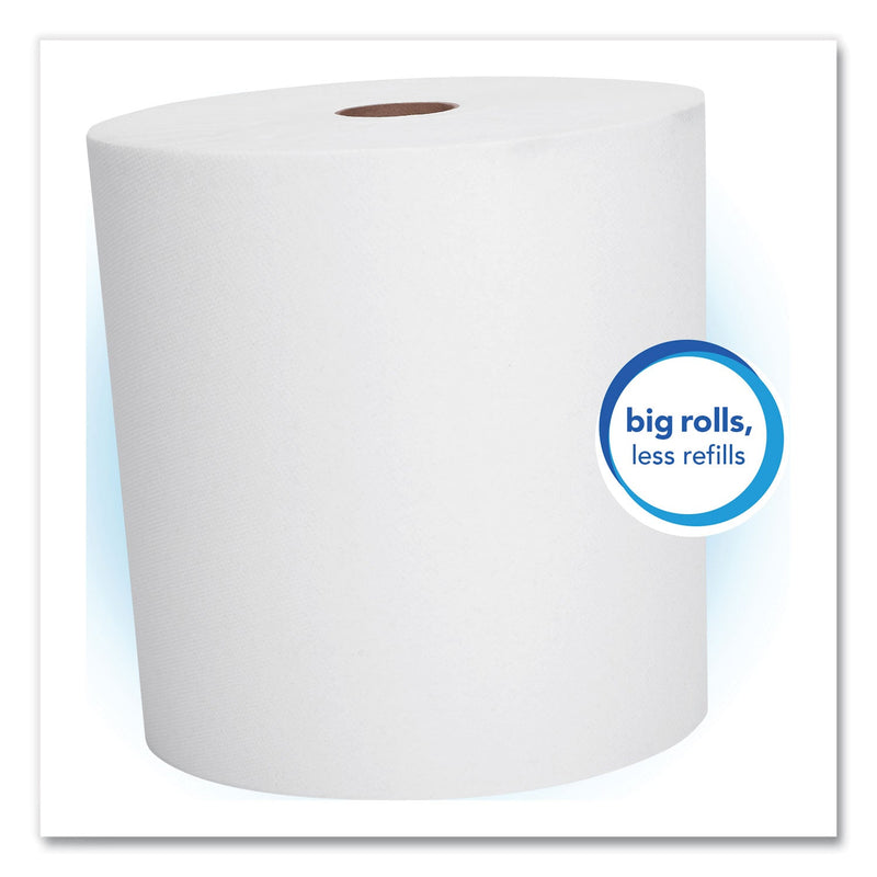 Scott Essential High Capacity Hard Roll Towels for Business, Absorbency Pockets, 1.5" Core, 8" x 1,000 ft, White, 12 Rolls/Carton