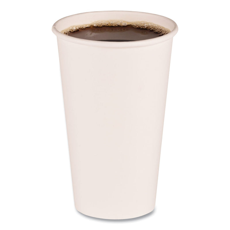 Boardwalk Paper Hot Cups, 16 oz, White, 20 Cups/Sleeve, 50 Sleeves/Carton