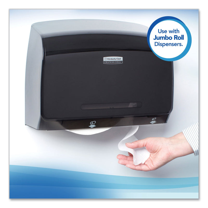 Scott Essential JRT Jumbo Roll Bathroom Tissue, Septic Safe, 2-Ply, White, 3.55" x 1,000 ft, 12 Rolls/Carton