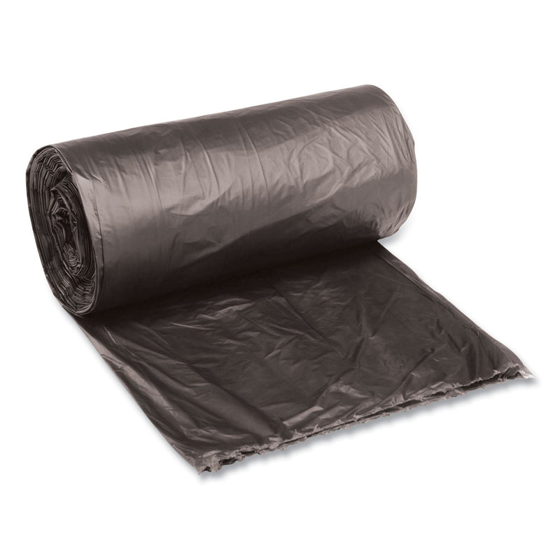 Boardwalk Low-Density Waste Can Liners, 10 gal, 0.35 mil, 24" x 23", Black, 500/Carton