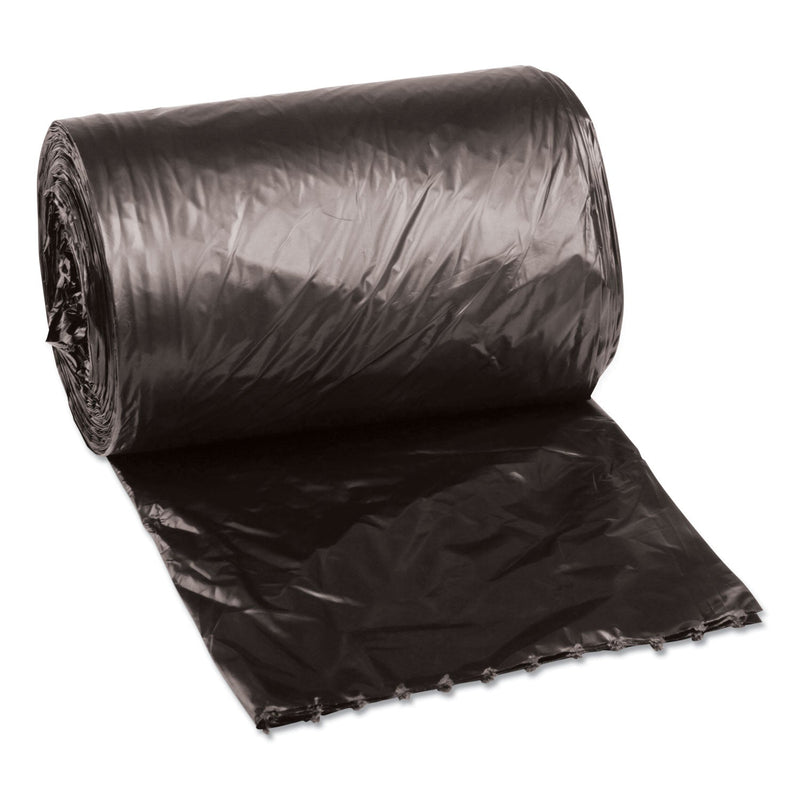 Boardwalk Low-Density Waste Can Liners, 4 gal, 0.35 mil, 17" x 17", Black, 1,000/Carton