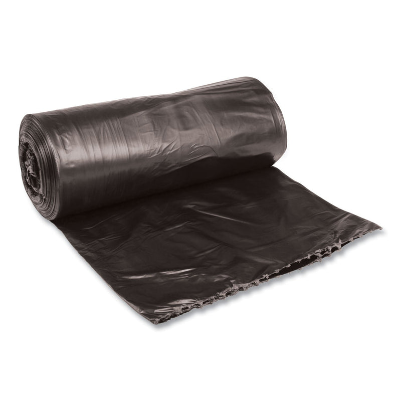 Boardwalk Low-Density Waste Can Liners, 33 gal, 0.5 mil, 33" x 39", Black, 200/Carton