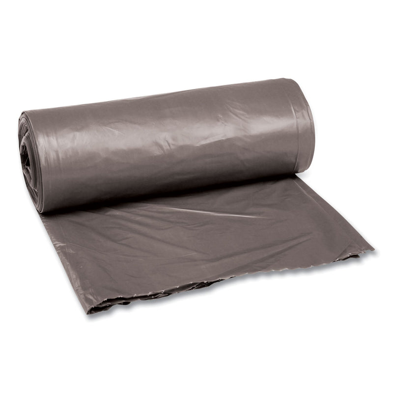 Boardwalk Low-Density Waste Can Liners, 30 gal, 0.95 mil, 30" x 36", Gray, 100/Carton