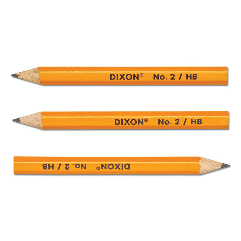 Dixon Golf Wooden Pencils, 0.7 mm, HB (#2), Black Lead, Yellow Barrel, 144/Box