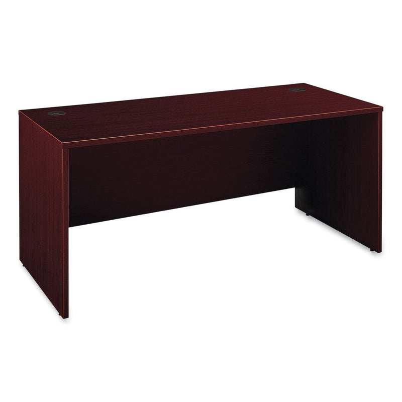 Bush Enterprise Collection Double Pedestal Desk, 60" x 28.63" x 29.75", Harvest Cherry, (Box 1 of 2)