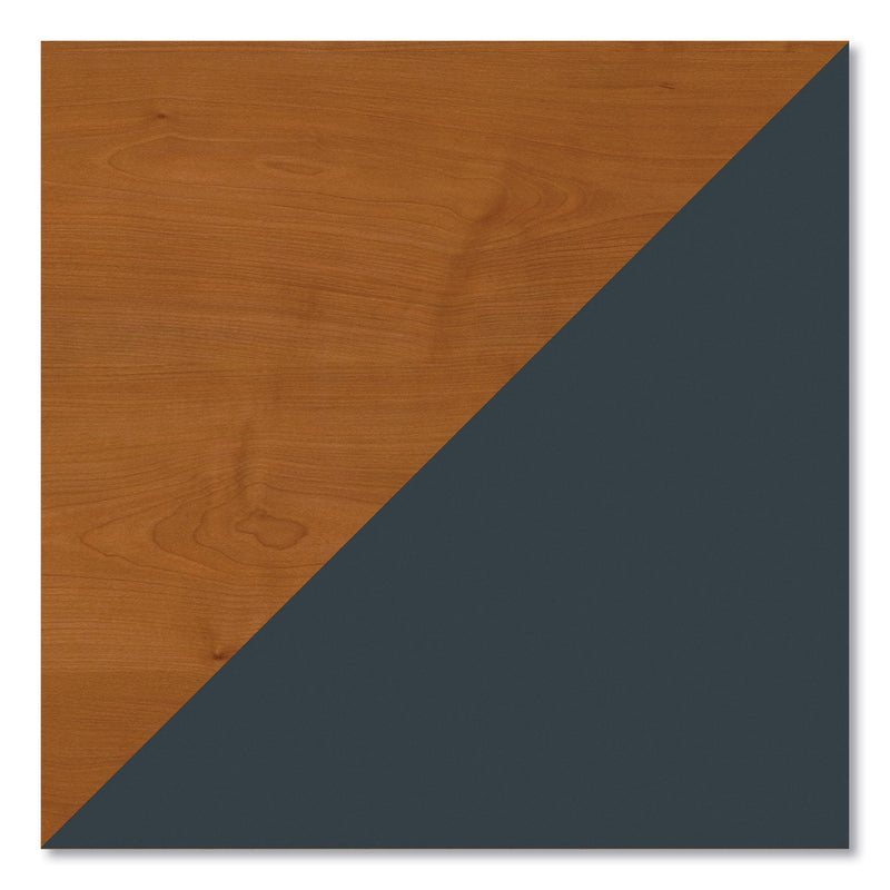 Bush Enterprise Collection Double Pedestal Desk, 70.13" x 28.63" x 29.75", Harvest Cherry, (Box 2 of 2)