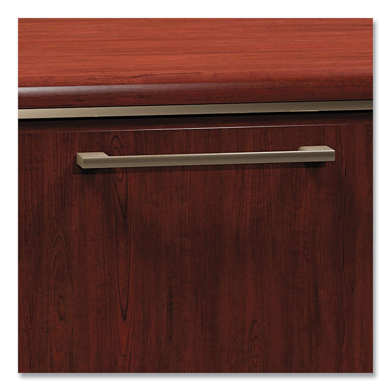 Bush Enterprise Collection Double Pedestal Desk, 70.13" x 28.63" x 29.75", Mocha Cherry, (Box 1 of 2)