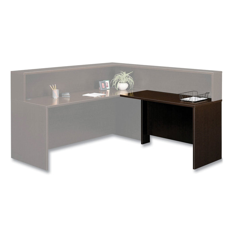 Bush Series C Collection Left Corner Desk Module, 71.13" x 35.5" x 29.88", Hansen Cherry/Graphite Gray