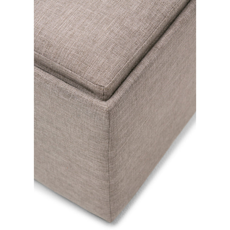 Avalon - Square Coffee Table, Storage Ottoman