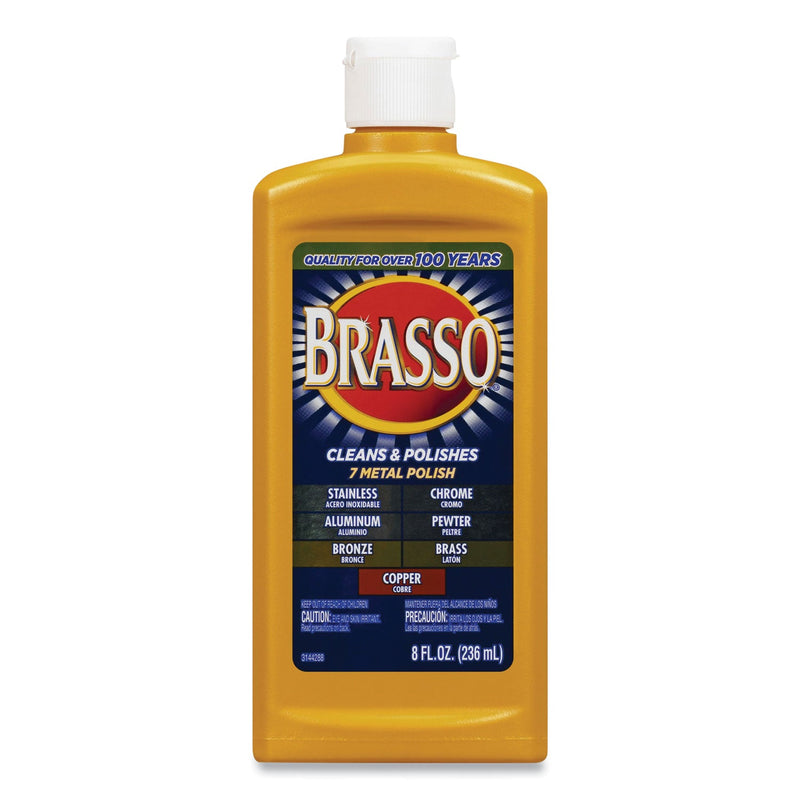 BRASSO Metal Surface Polish, 8 oz Bottle