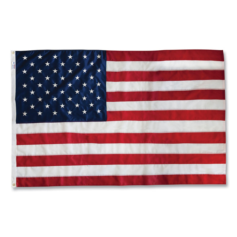 Advantus All-Weather Outdoor U.S. Flag, 72" x 48", Heavyweight Nylon