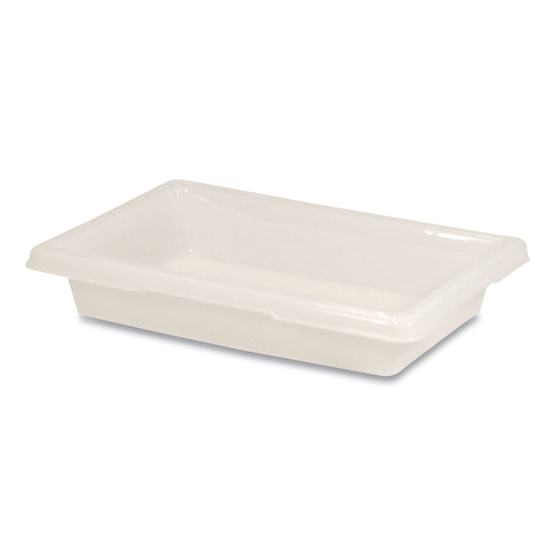 Rubbermaid Food/Tote Boxes, 2 gal, 18 x 12 x 3.5, White, Plastic