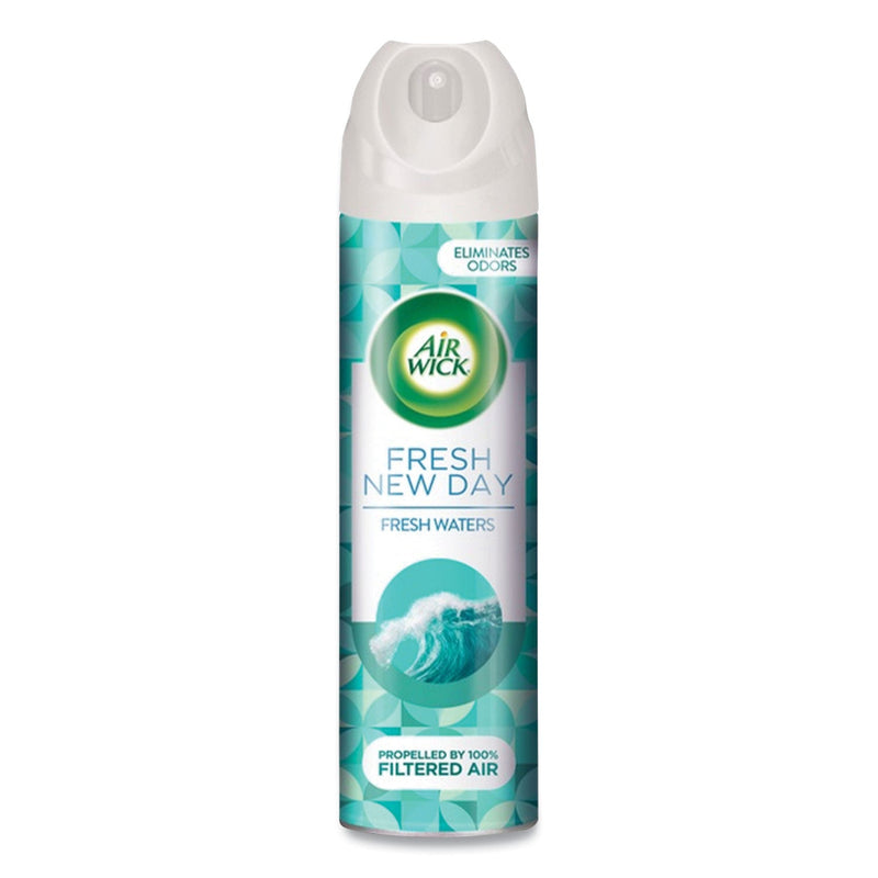 Air Wick Aerosol Air Freshener, Fresh Waters, 8 oz Aerosol Spray, 12/Carton