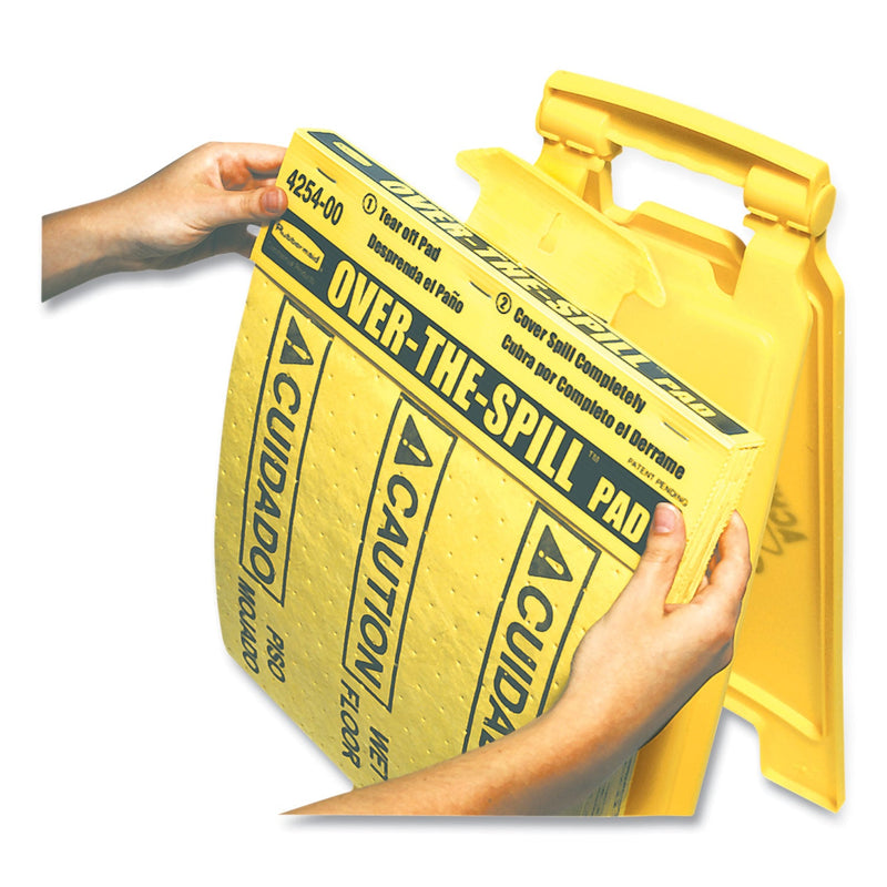 Rubbermaid Over-The-Spill Pad Tablet, 12 oz, 16.5 x 14, 22/Pack