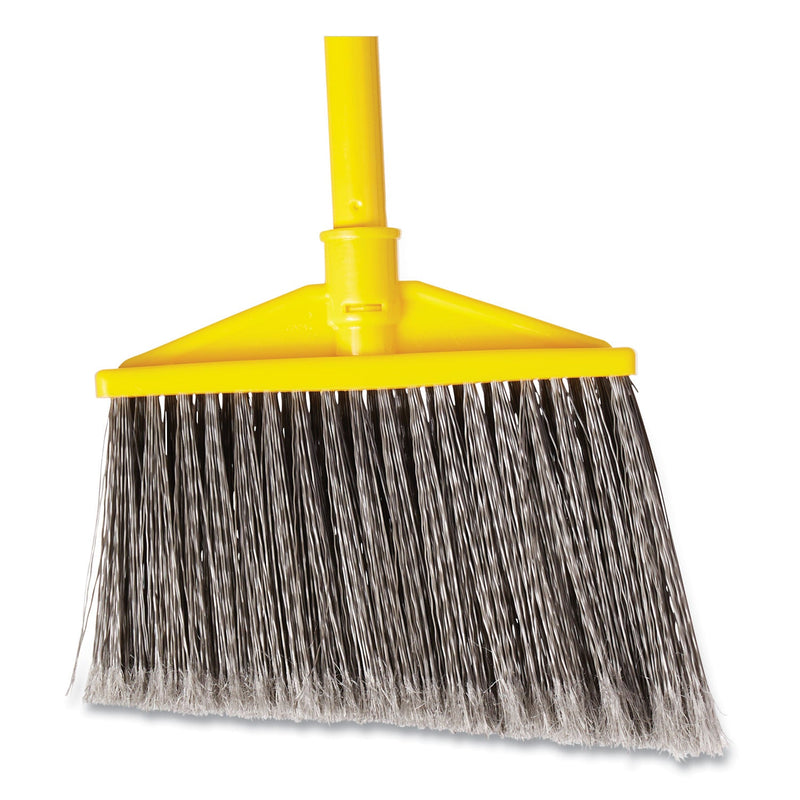 Rubbermaid 7920014588208, Angled Large Broom, 46.78" Handle, Gray/Yellow
