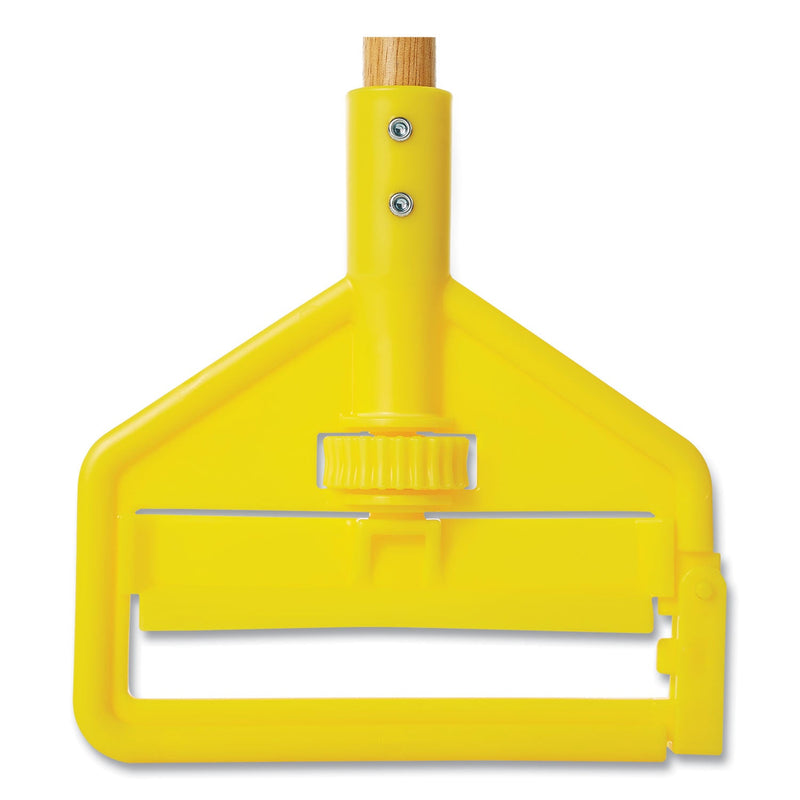 Rubbermaid Invader Side-Gate Wood Wet-Mop Handle, 1" dia x 60", Natural, 12/Carton