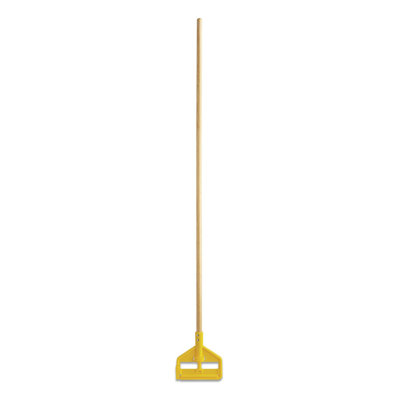 Rubbermaid Invader Side-Gate Wood Wet-Mop Handle, 1" dia x 60", Natural, 12/Carton