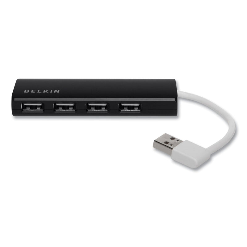 Belkin Ultra-Slim Travel Hub, 4 Ports, Nightshade/White