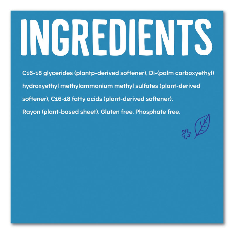 Seventh Generation Natural Fabric Softener Sheets, Unscented, 80 Sheets/Box, 4/Carton