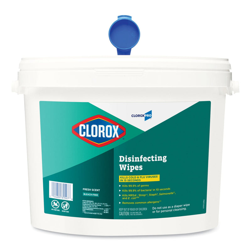 Clorox Disinfecting Wipes, 7 x 8, Fresh Scent, 700/Bucket