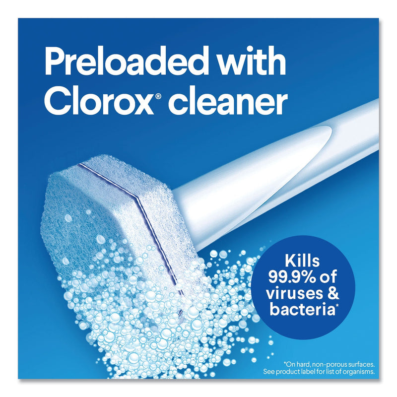 Clorox Disinfecting ToiletWand Refill Heads, Blue/White, 10/Pack, 6 Packs/Carton