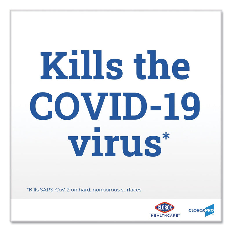 Clorox VersaSure Cleaner Disinfectant Wipes, 1-Ply, 12 x 12, White, 110/Pouch