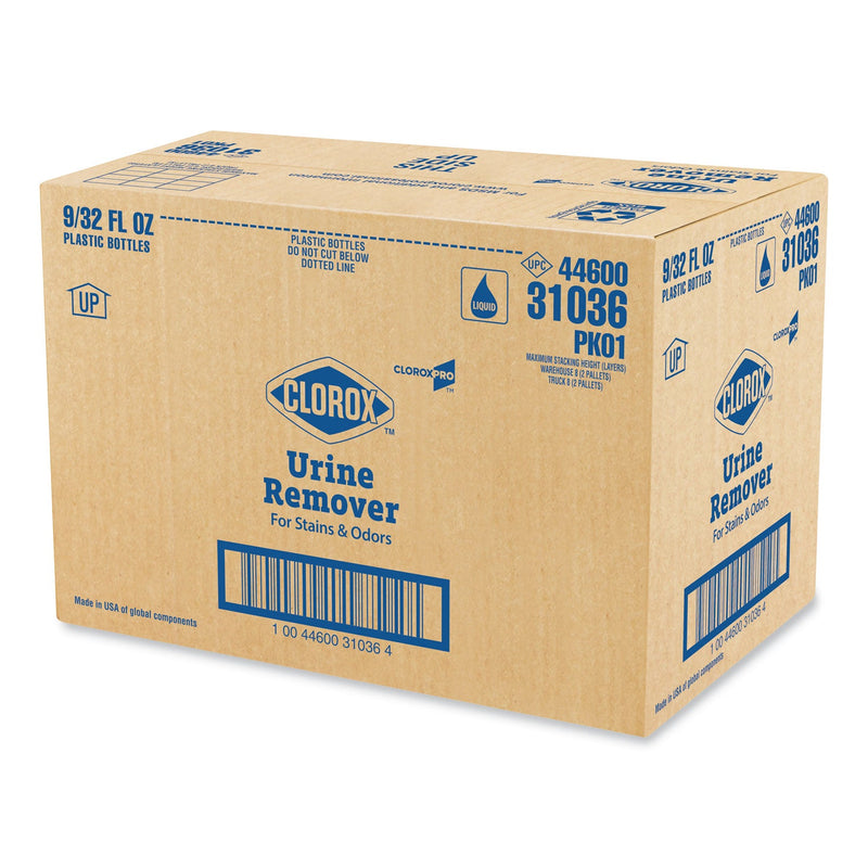 Clorox Urine Remover for Stains and Odors, 32 oz Spray Bottle, 9/Carton