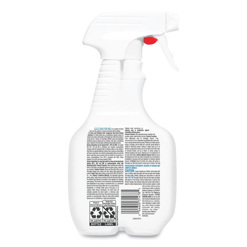 Clorox Fuzion Cleaner Disinfectant, 32 oz Spray Bottle