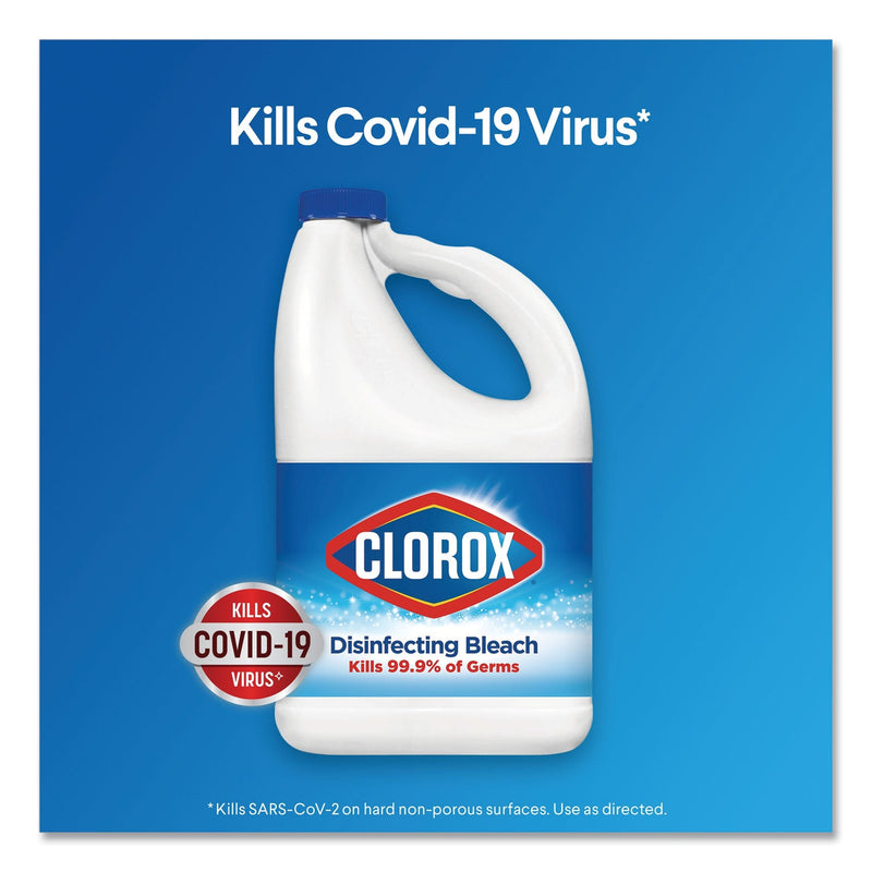 Clorox Regular Bleach with CloroMax Technology, 43 oz Bottle, 6/Carton