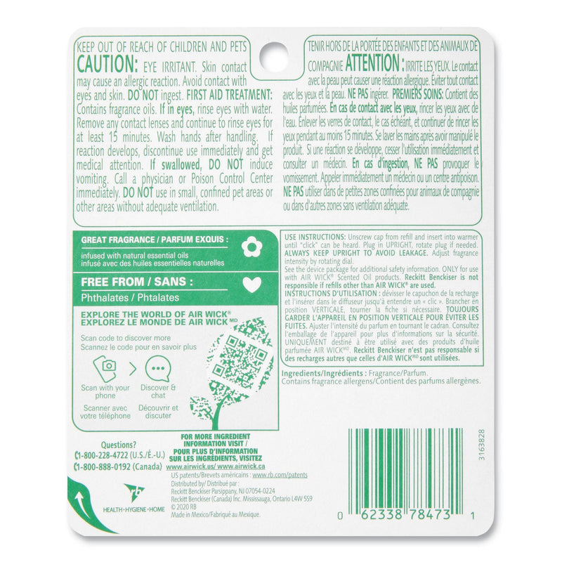 Air Wick Scented Oil Refill, Lavender and Chamomile, 0.67 oz, 2/Pack