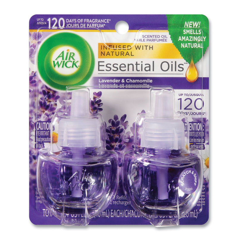 Air Wick Scented Oil Refill, Lavender and Chamomile, 0.67 oz, 2/Pack