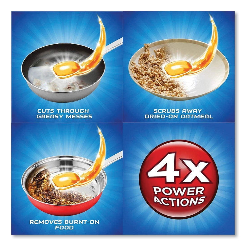 FINISH Dish Detergent Gelpacs, Orange Scent, 32/Box