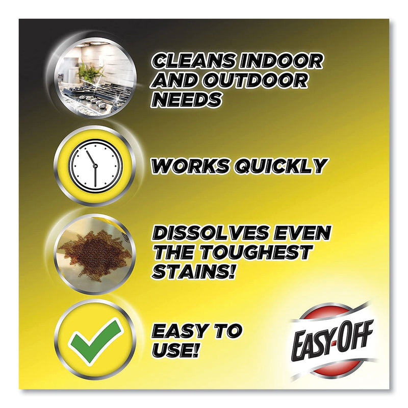 EASY-OFF Heavy Duty Cleaner Degreaser, 32 oz Spray Bottle, 6/Carton