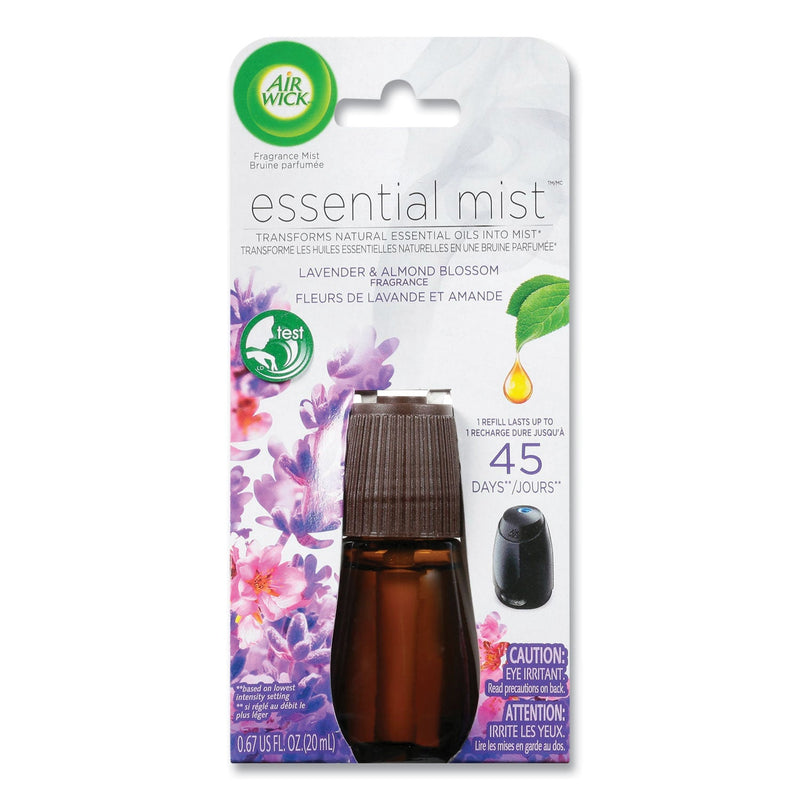 Air Wick Essential Mist Refill, Lavender and Almond Blossom, 0.67 oz Bottle