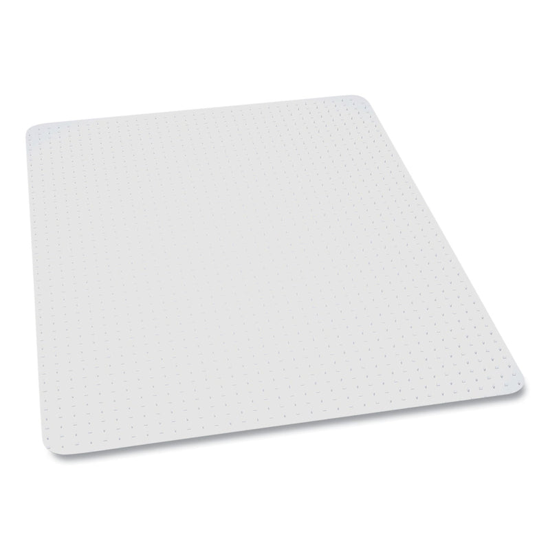 ES Robbins EverLife Light Use Chair Mat for Flat Pile Carpet, Rectangular, 36" x 44", Clear