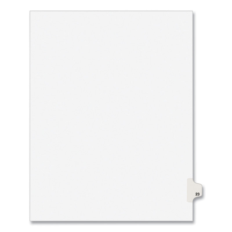 Avery Preprinted Legal Exhibit Side Tab Index Dividers, Avery Style, 10-Tab, 23, 11 x 8.5, White, 25/Pack, (1023)