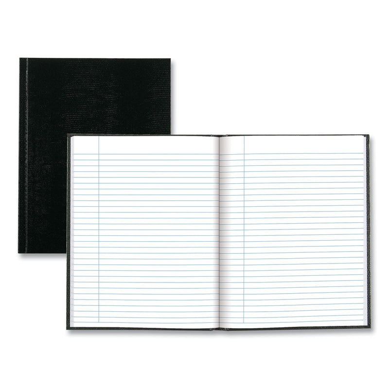 Blueline Executive Notebook, 1 Subject, Medium/College Rule, Black Cover, 9.25 x 7.25, 150 Sheets