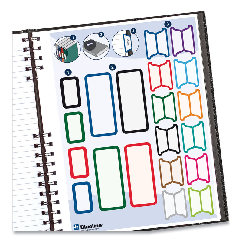 Blueline NotePro Notebook, 1 Subject, Medium/College Rule, Black Cover, 11 x 8.5, 100 Sheets