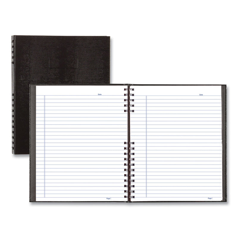 Blueline NotePro Notebook, 1 Subject, Medium/College Rule, Black Cover, 11 x 8.5, 100 Sheets