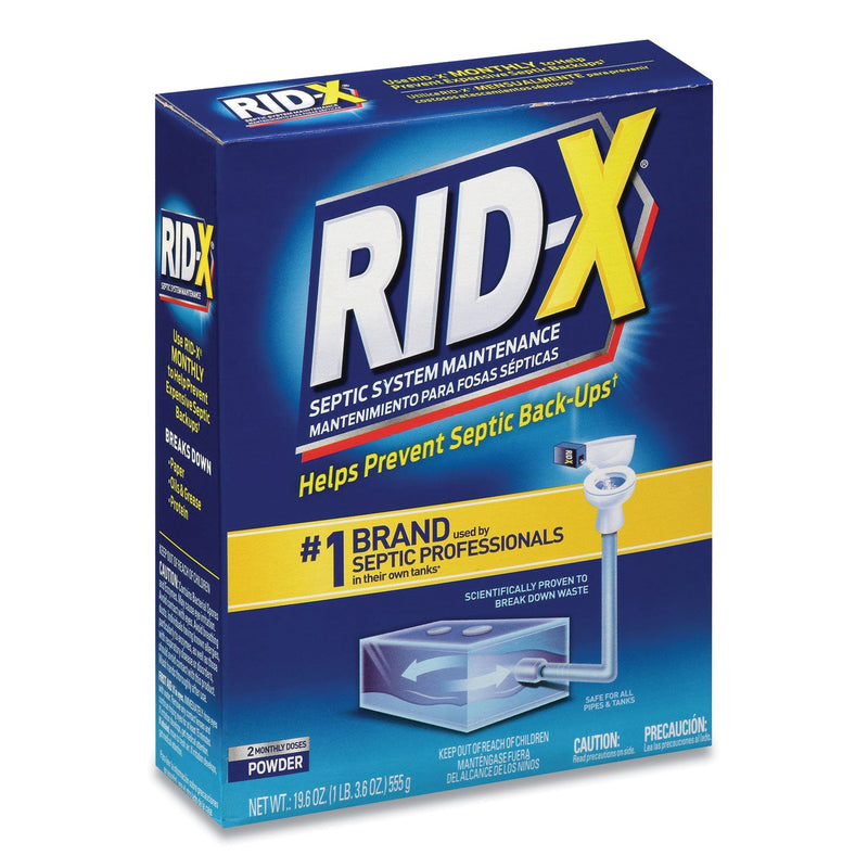 RID-X Septic System Treatment Concentrated Powder, 19.6 oz, 6/Carton