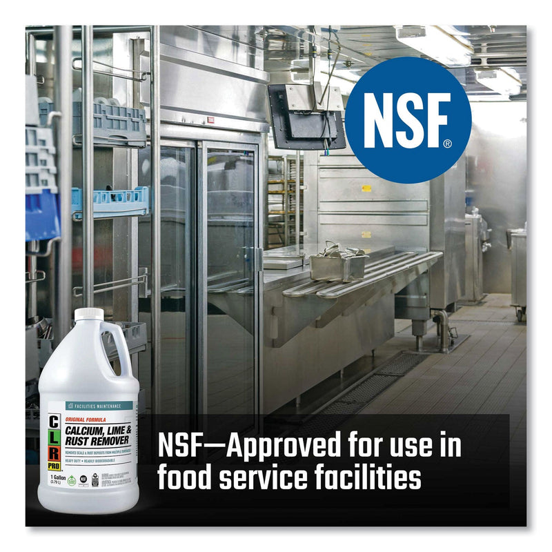 CLR PRO Calcium, Lime and Rust Remover, 1 gal Bottle, 4/Carton