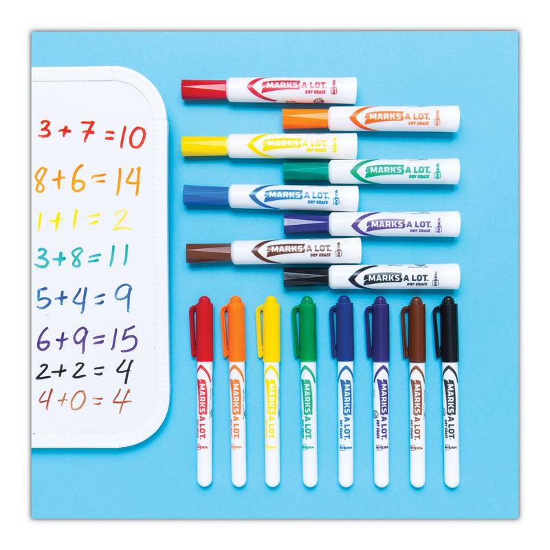Avery MARKS A LOT Desk-Style Dry Erase Marker, Broad Chisel Tip, Black, Dozen (24408)