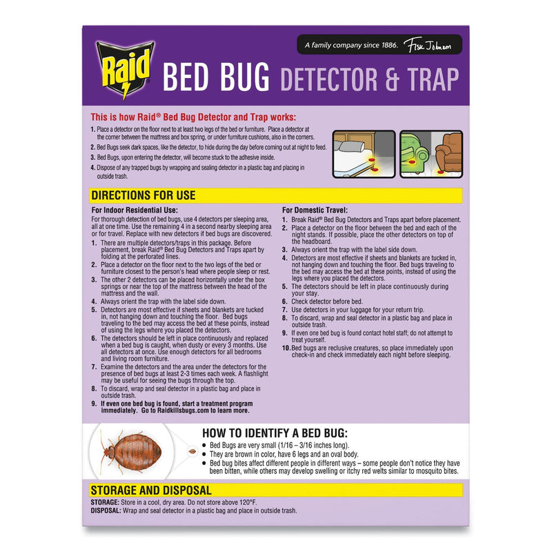 Raid Bed Bug Detector and Trap, 17.5 oz Aerosol Spray