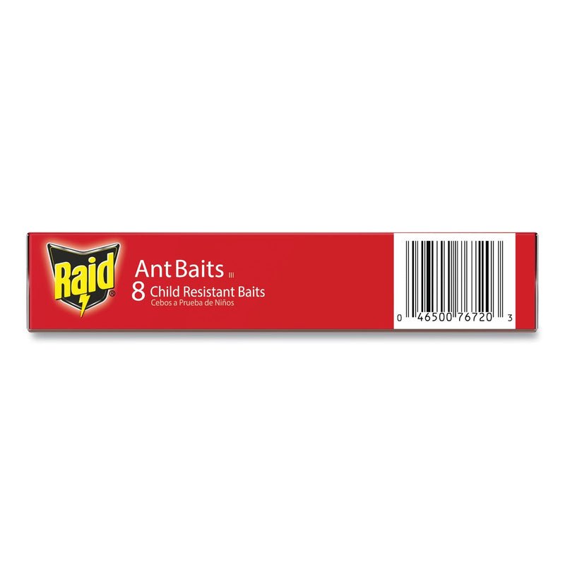 Raid Ant Baits, 0.24 oz, 8/Box, 12 Boxes/Carton